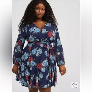 NWT Torrid mono chiffon dress